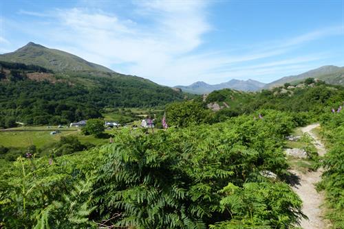 Yr Wyddfa o Beddgelert (Gethin J Davies)